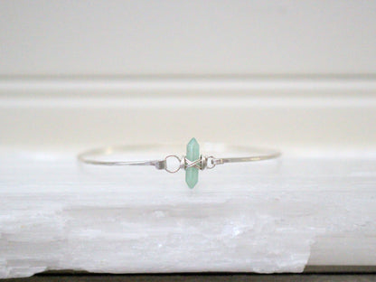 Crest Bracelet - Green Aventurine
