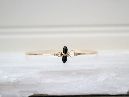 Crest Bracelet - Obsidian