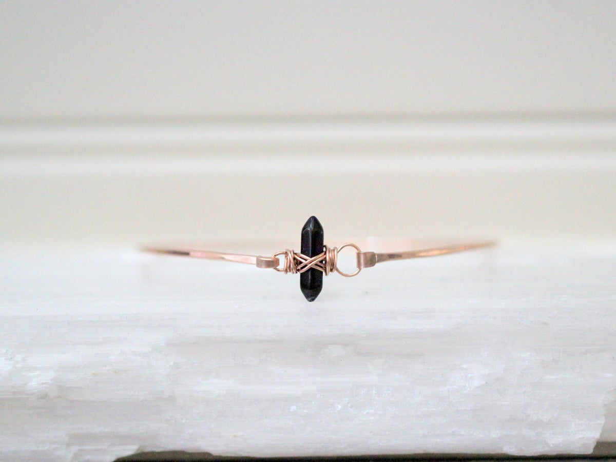 Crest Bracelet - Obsidian