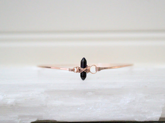 Crest Bracelet - Obsidian