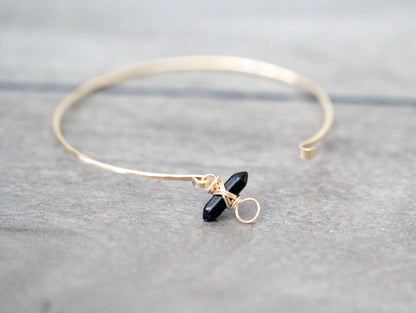 Crest Bracelet - Obsidian