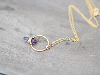Crest Necklace - Amethyst