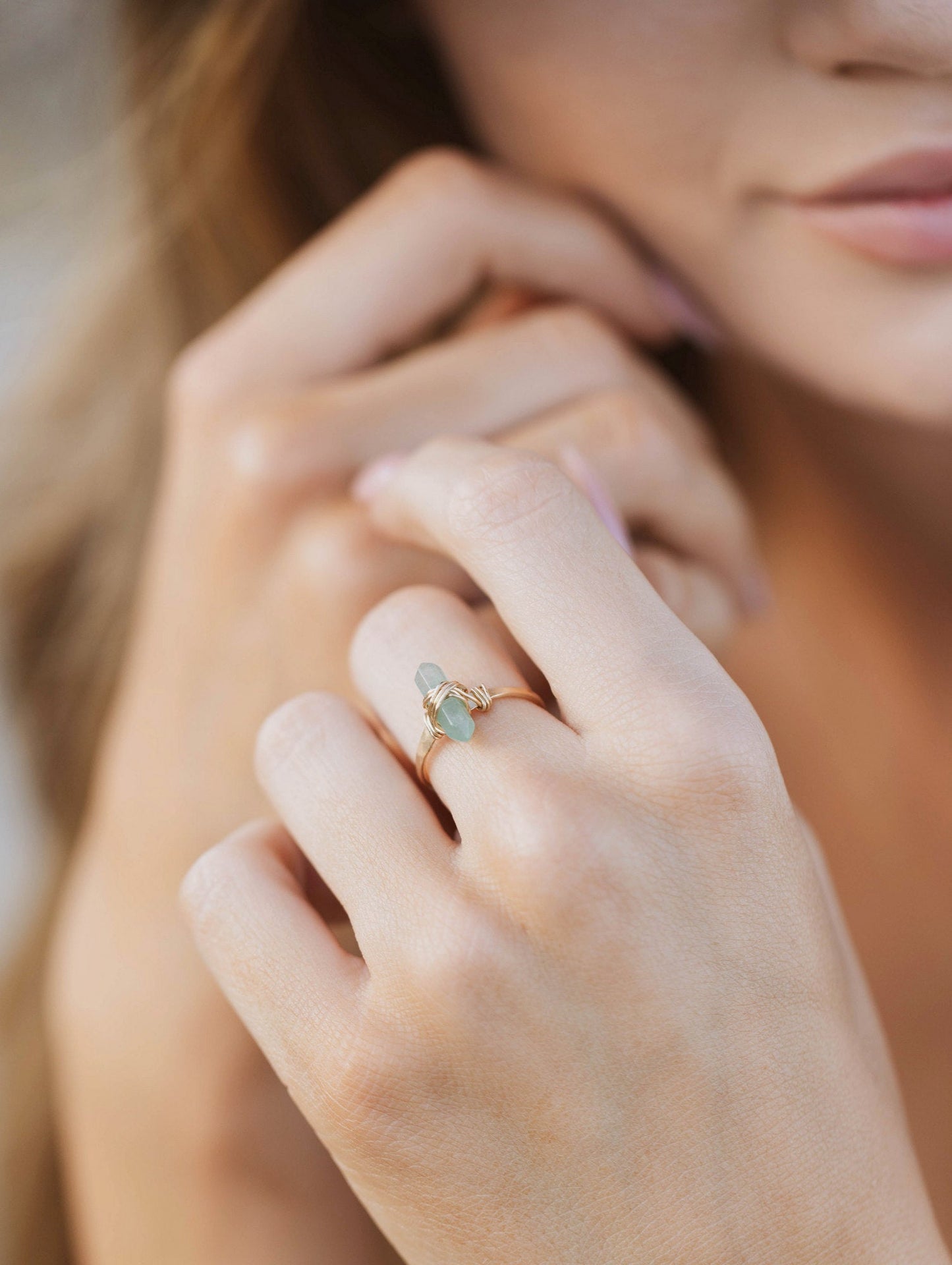 Crest Ring - Aquamarine