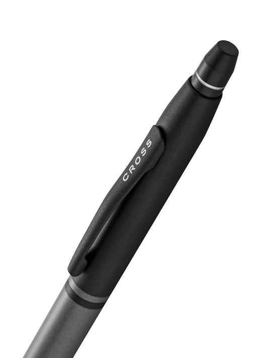 Click™ Tuxedo Satin Metallic Gray Ballpoint Pen