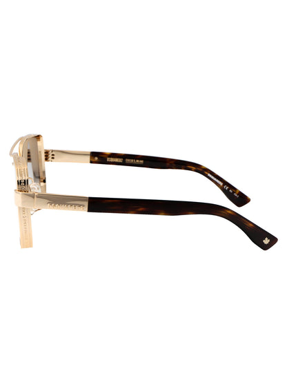 DSQUARED2 Metal Havana Sunglasses for Men - D2 0083/S