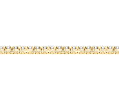 Lab Grown Round Diamond Tennis Bracelet in 14k Yellow Gold (6 cctw F/G  VS2/SI1)