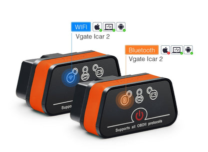 Vgate icar2 Bluetooth/Wifi OBD2 Herramienta de diagnóstico ELM327 Bluetooth/wifi OBD 2 Escáner Mini ELM327 para android/PC/IOS Lector de código
