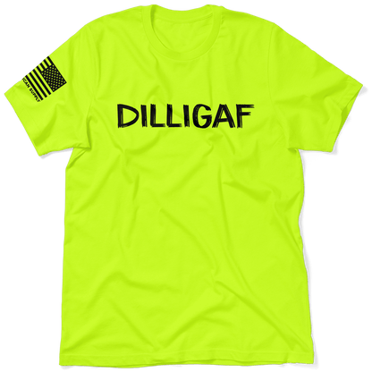 DILLIGAF  - Safety Yellow T-Shirt — photo 1 of 2