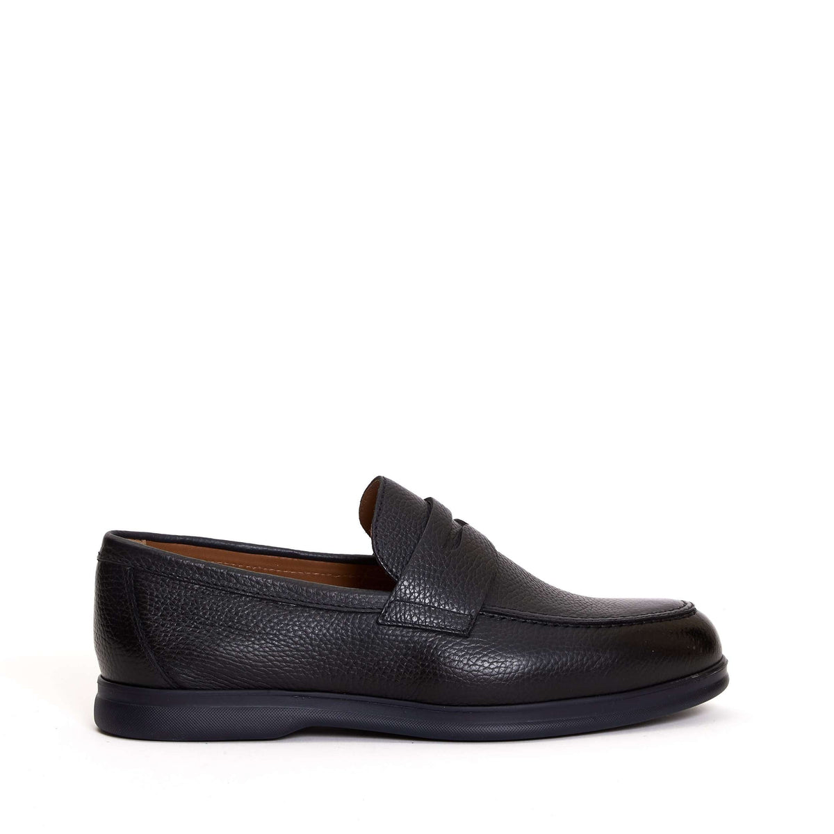 DOUCAL'S Moccasins with Hammered Texture