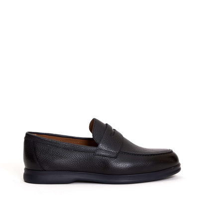 DOUCAL'S Moccasins with Hammered Texture