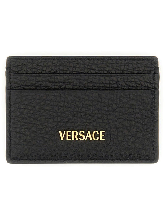 VERSACE Mini Leather Card Holder