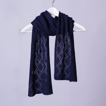 Scarf:  Long Diamonds - Pure Mongolian Cashmere
