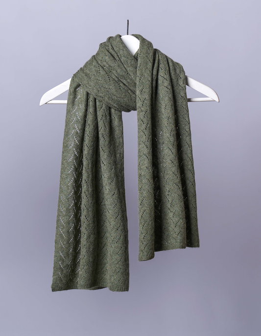 Scarf - Big: Chevron - Pure Mongolian Cashmere