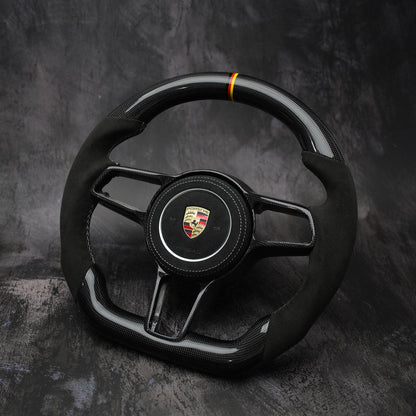 2014-2020 Porsche 911 (991.2) / GT3/GT3RS(991) / 718 Boxster/Cayman (982) / Cayenne (958.2) / Panamera (971) / Macan(95B)  |  Custom Steering Wheel by Exclusive Steering