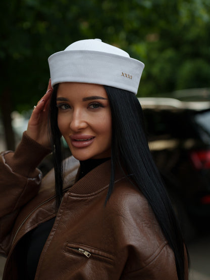 Forbici Sailor Cotton Hat in White
