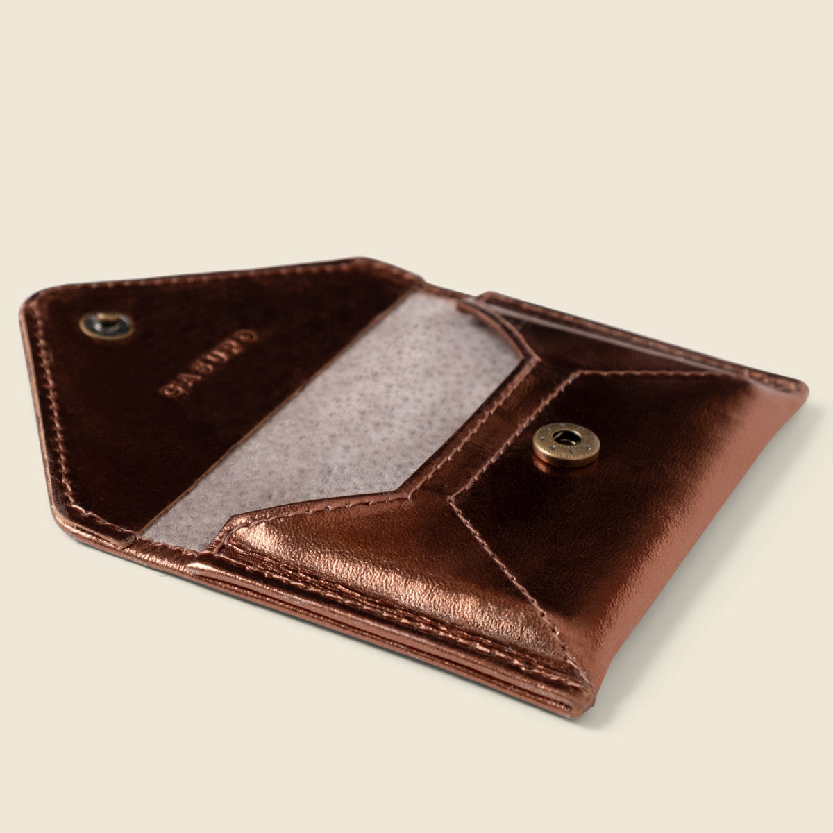 Mini Envelope Wallet With RFID protection - Bronze