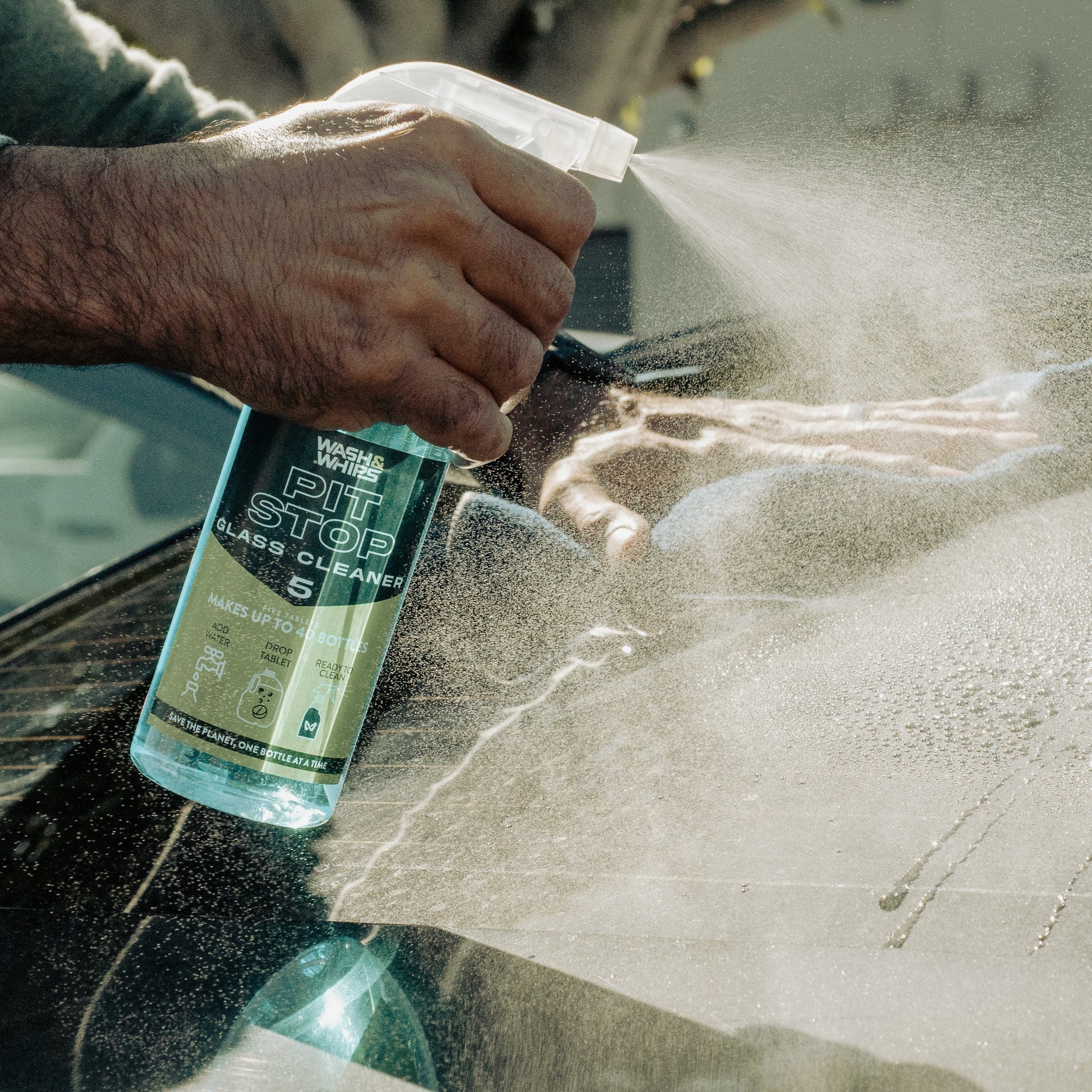 WASH&WHIPS Pit Stop Glass Cleaner / All Surface Cleaner Refill Tablets (Makes 5 Gallons) — photo 9 of 10