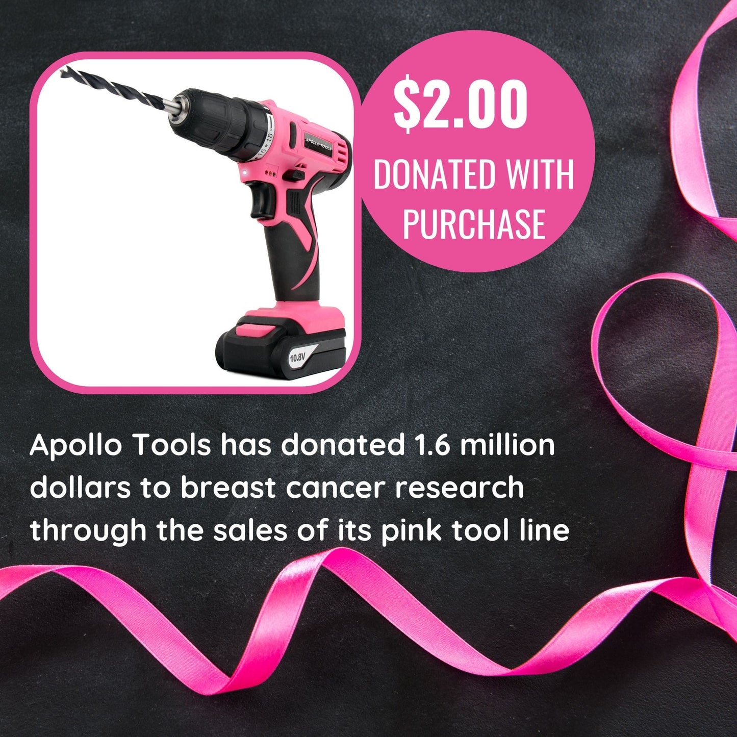 10.8 Volt Lithium-Ion Cordless Drill with 30 Piece Accessory Set PINK - DT4937P