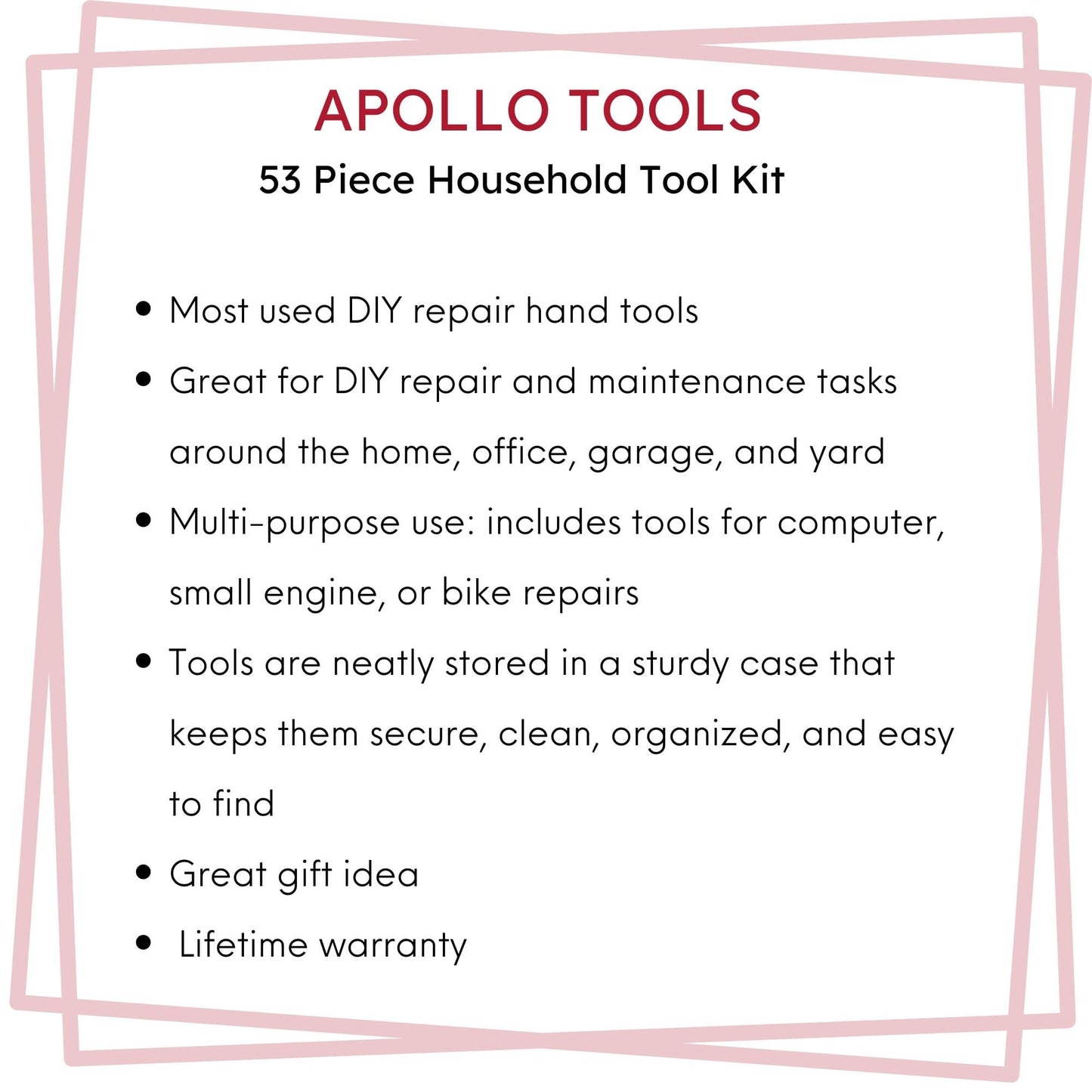 53 Piece Household Tool Kit - DT9408