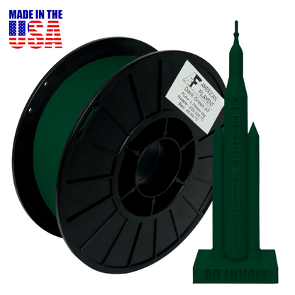 Dunkelgrünes AF 1,75mm PLA+ Filament – Hergestellt in den USA!