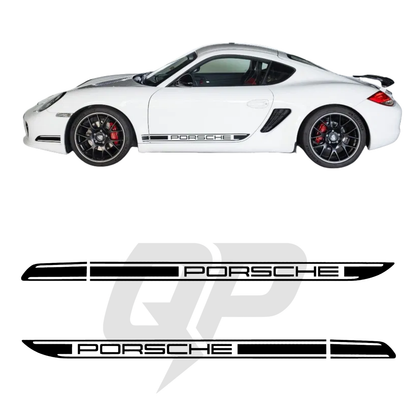 Porsche 987 Aufkleber Grafik Seitenstreifen Aufkleberset