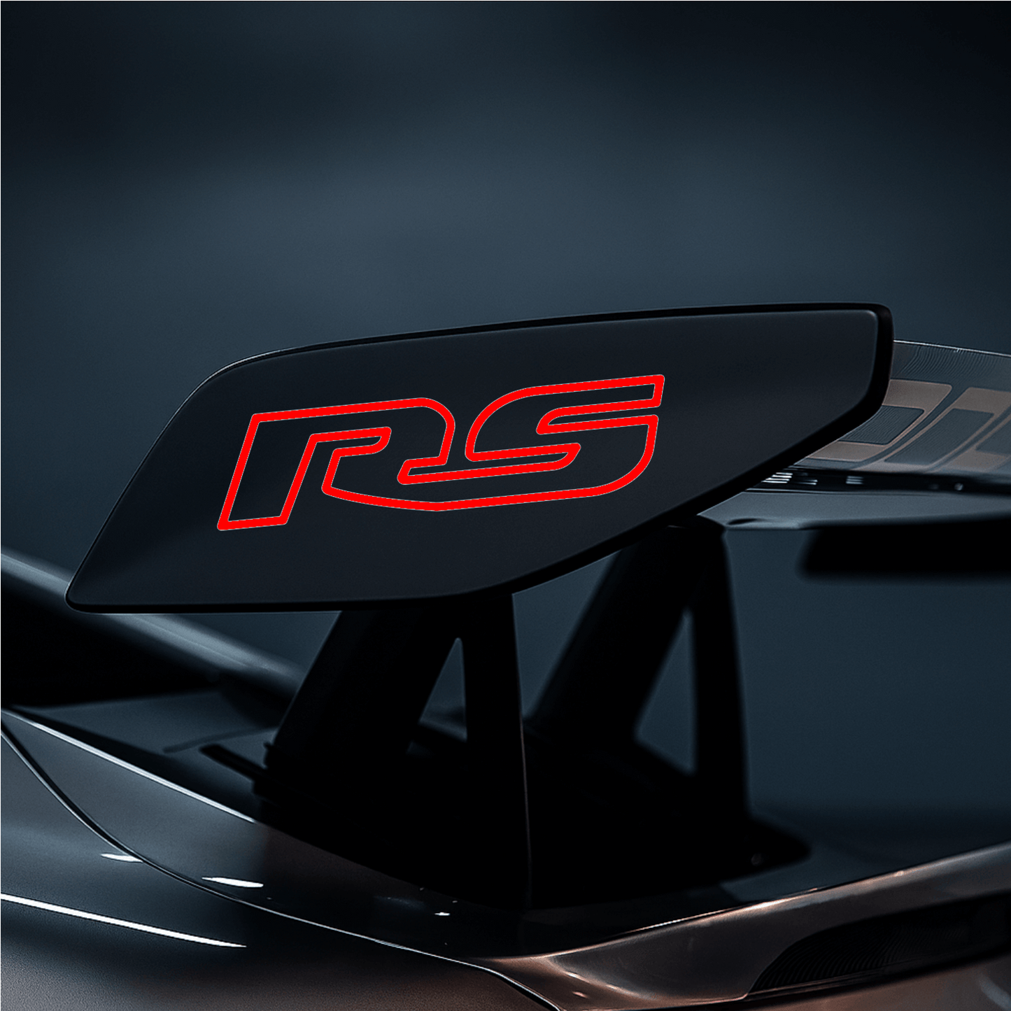Juego de calcomanías de alerón RS Porsche – Logotipo de vinilo premium para alerones GT3/GT2/911