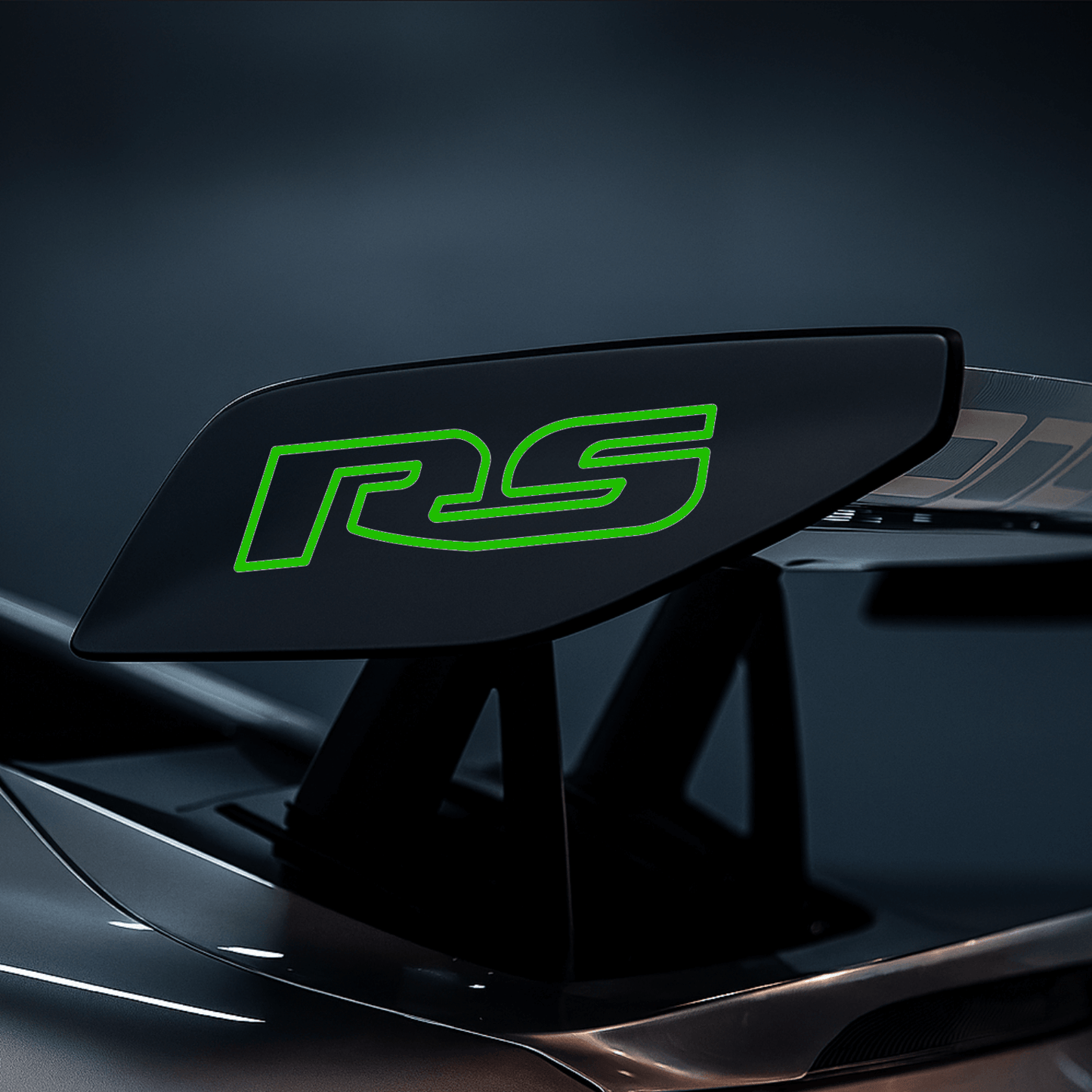 Juego de calcomanías de alerón RS Porsche – Logotipo de vinilo premium para alerones GT3/GT2/911