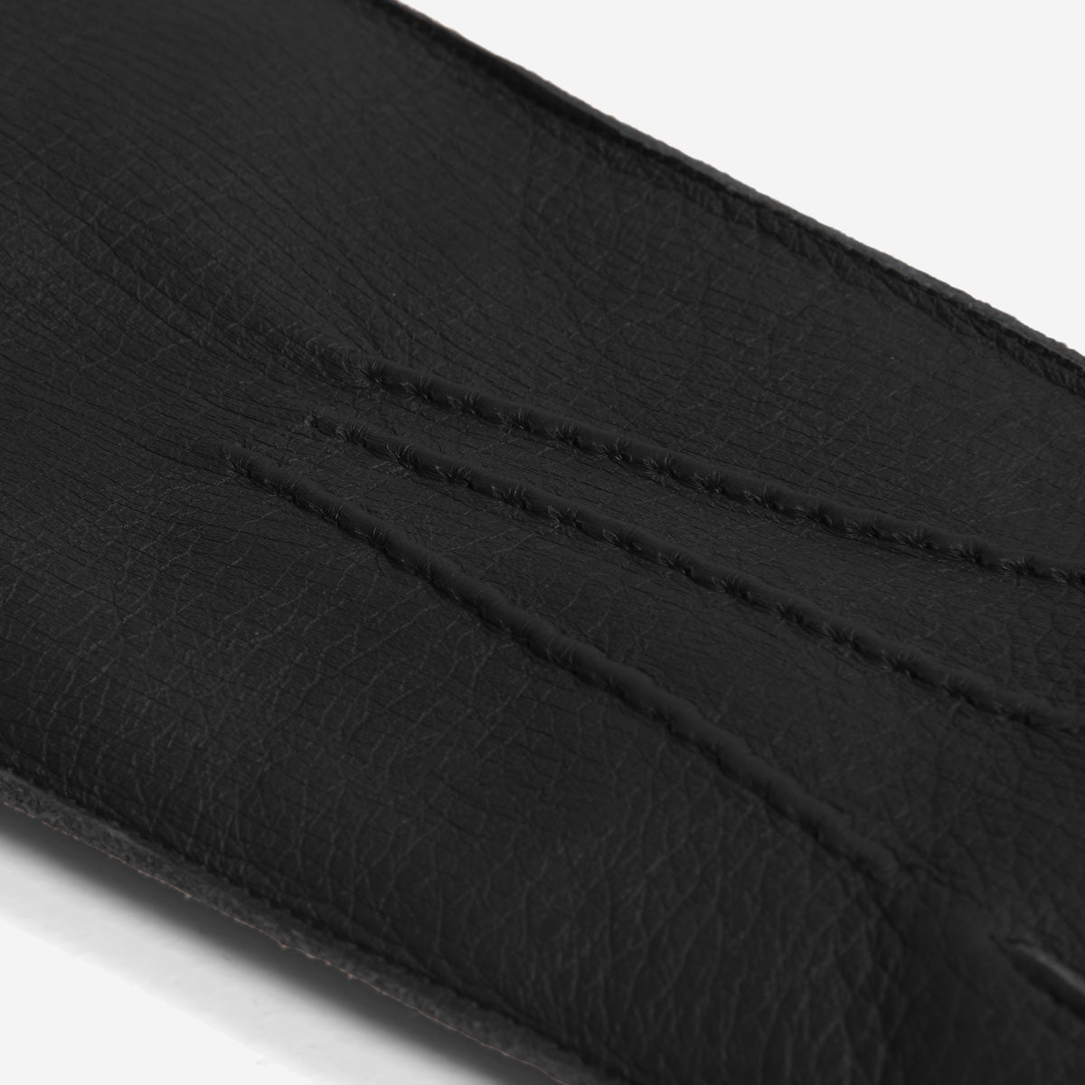 Diego (black) - Italian gloves made of American deerskin leather with rabbit fur lining — photo 7 of 10