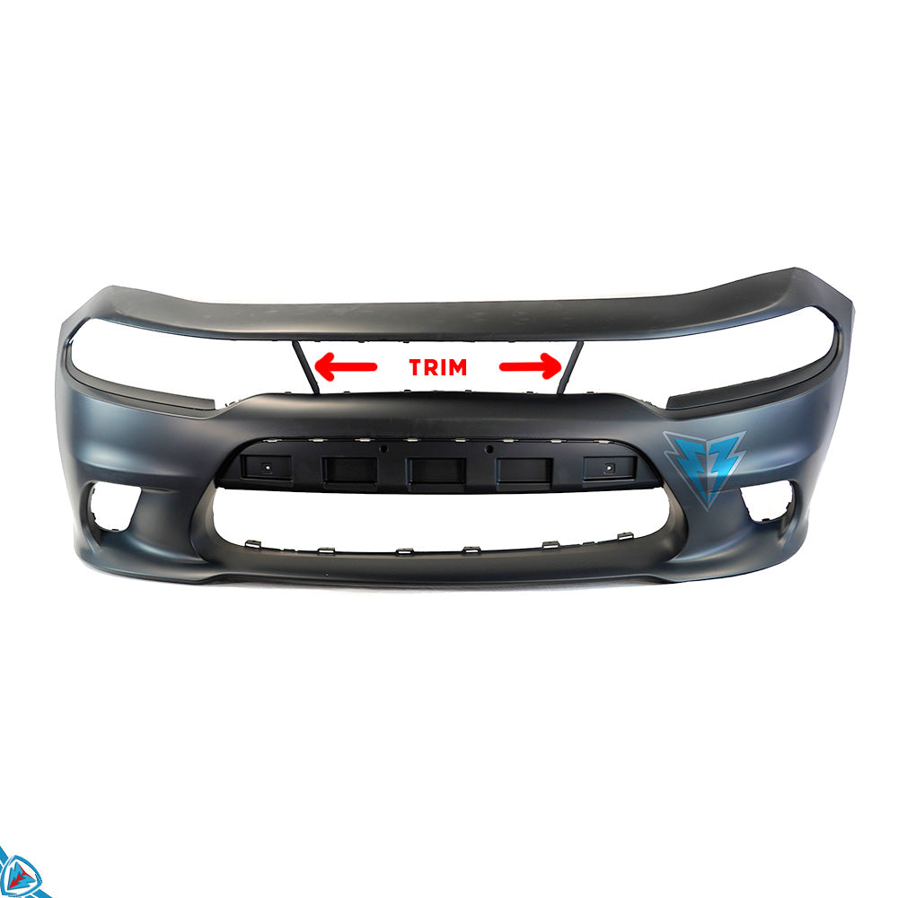 2015-2023 Dodge Charger (LD) SRT Hellcat Style Polypropylene Front Bumper Conversion Kit | E3Tuning — photo 3 of 10