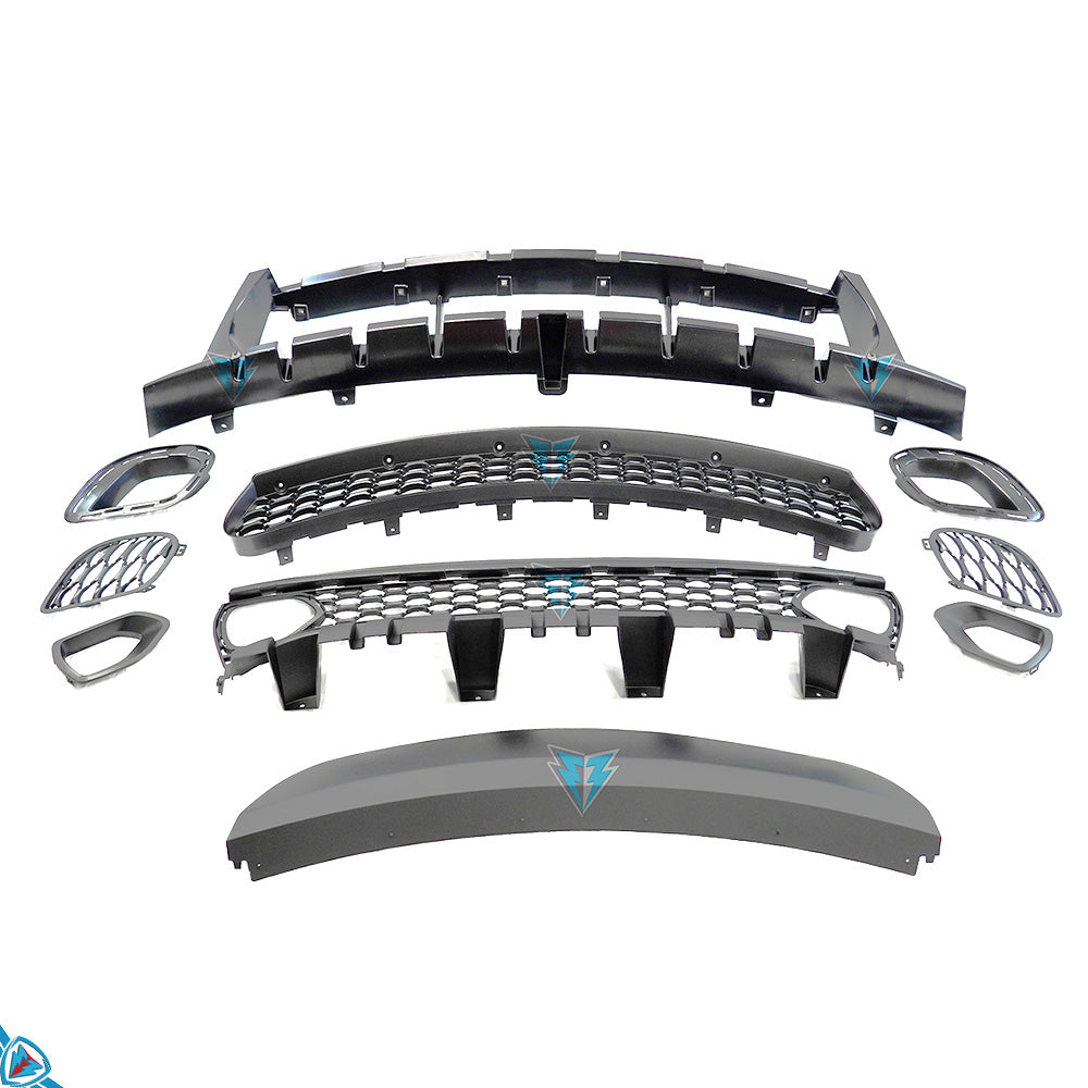 2015-2023 Dodge Charger (LD) SRT Hellcat Style Polypropylene Front Bumper Conversion Kit | E3Tuning — photo 4 of 10