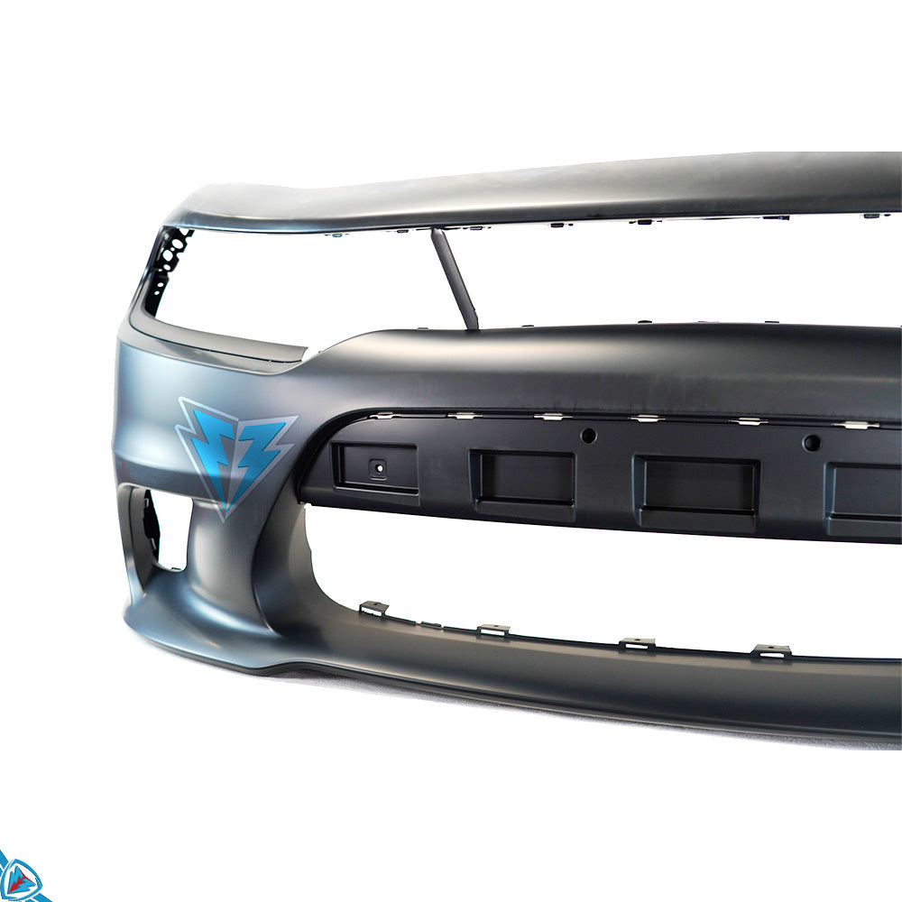2015-2023 Dodge Charger (LD) SRT Hellcat Style Polypropylene Front Bumper Conversion Kit | E3Tuning — photo 5 of 10