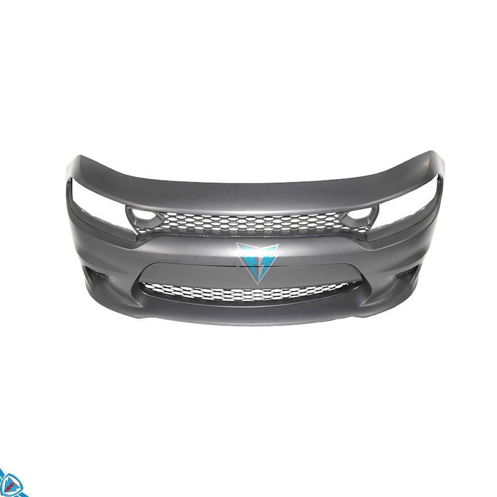 2015-2023 Dodge Charger (LD) SRT Hellcat Style Polypropylene Front Bumper Conversion Kit | E3Tuning — photo 1 of 10