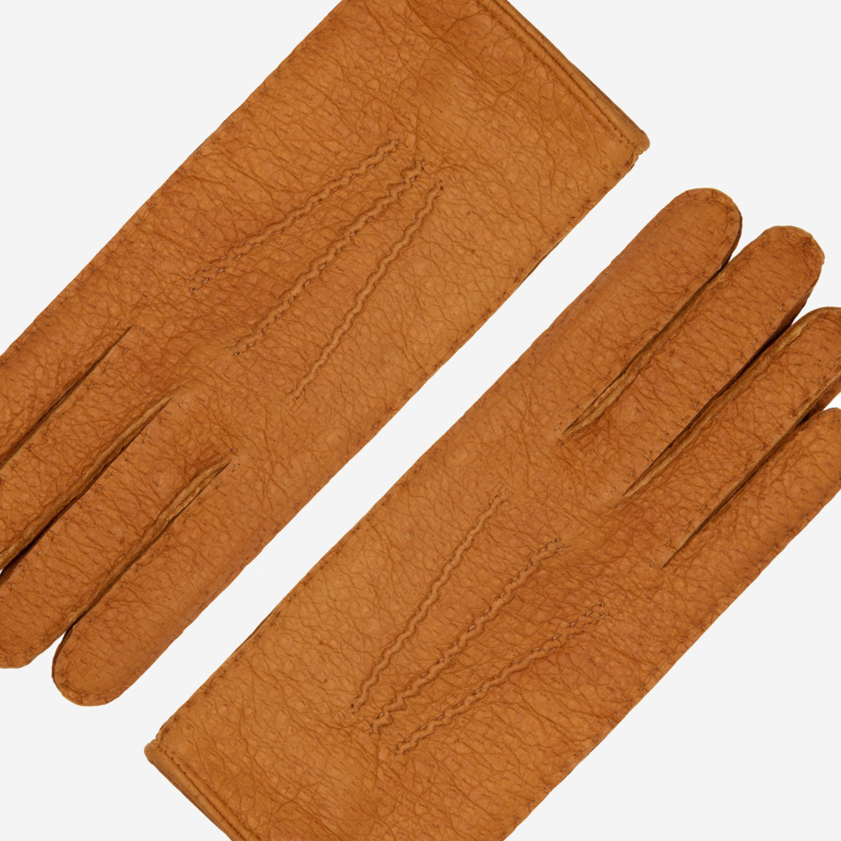 Donatella (brown) – Luxurious Italian peccary leather gloves with cashmere lining — photo 3 of 10