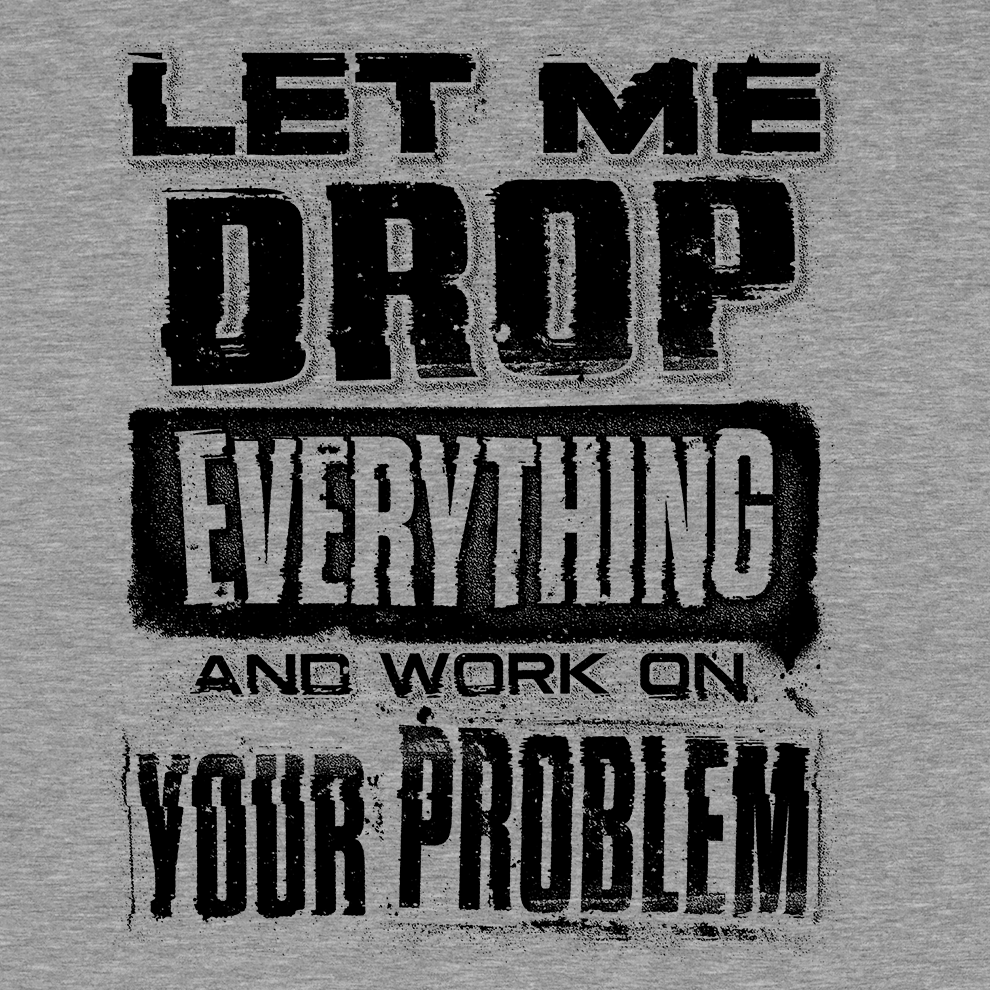 Drop Everything - Safety Yellow T-Shirt — photo 3 of 3