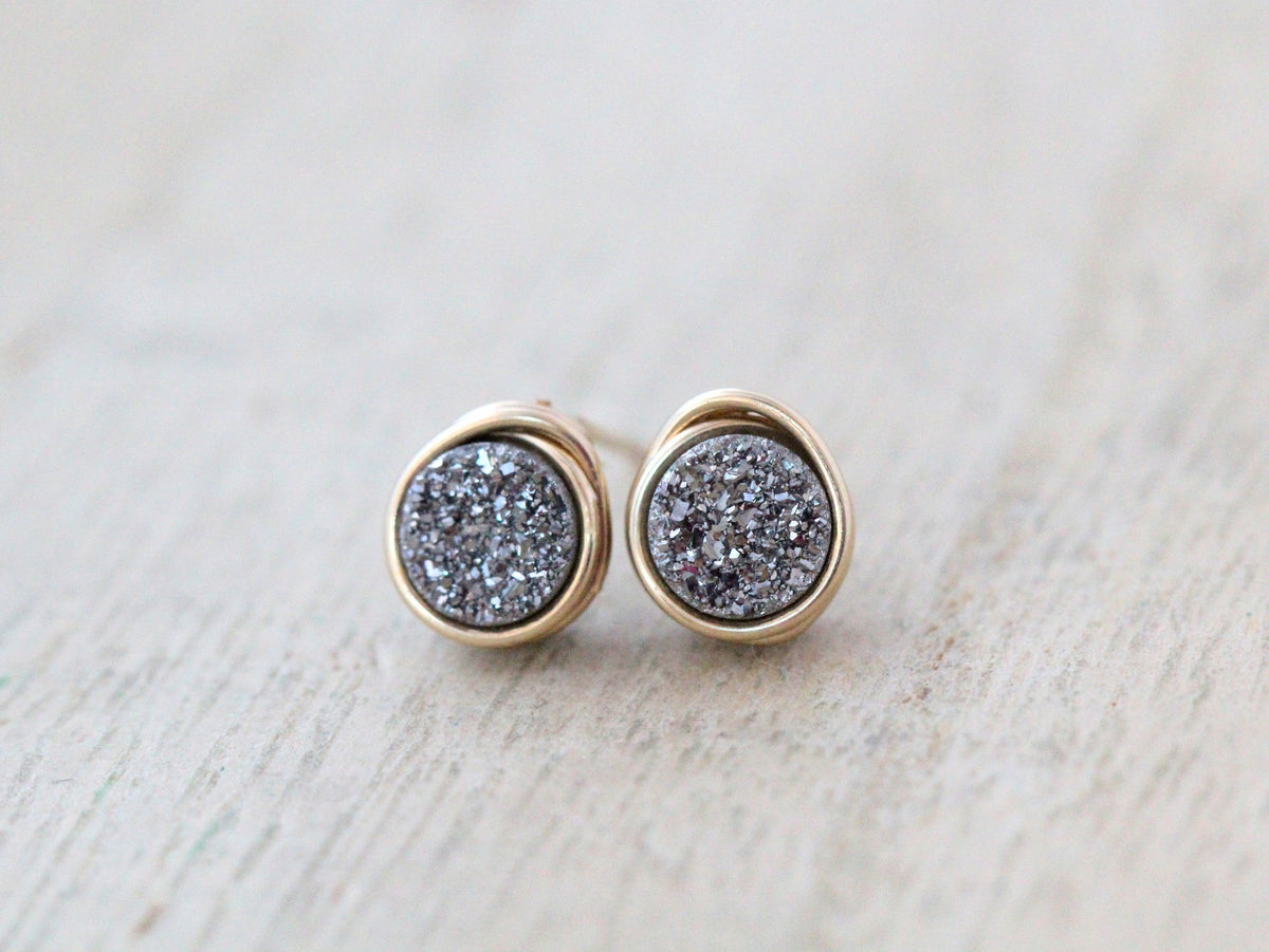 Micro Studs - Platinum