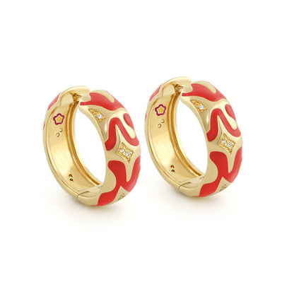 Swirl Tattoo Earrings