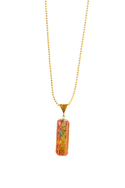 7 chakra Orgone Copper Pendant with Chain