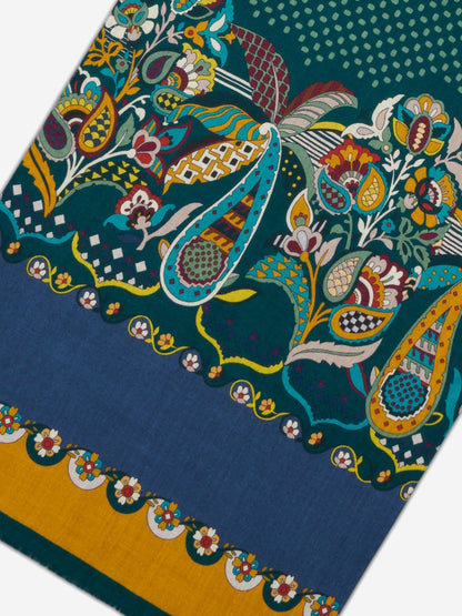 Edoardo (dark green) - Soft and lightweight Italian scarf from 100% wool — photo 5 of 10
