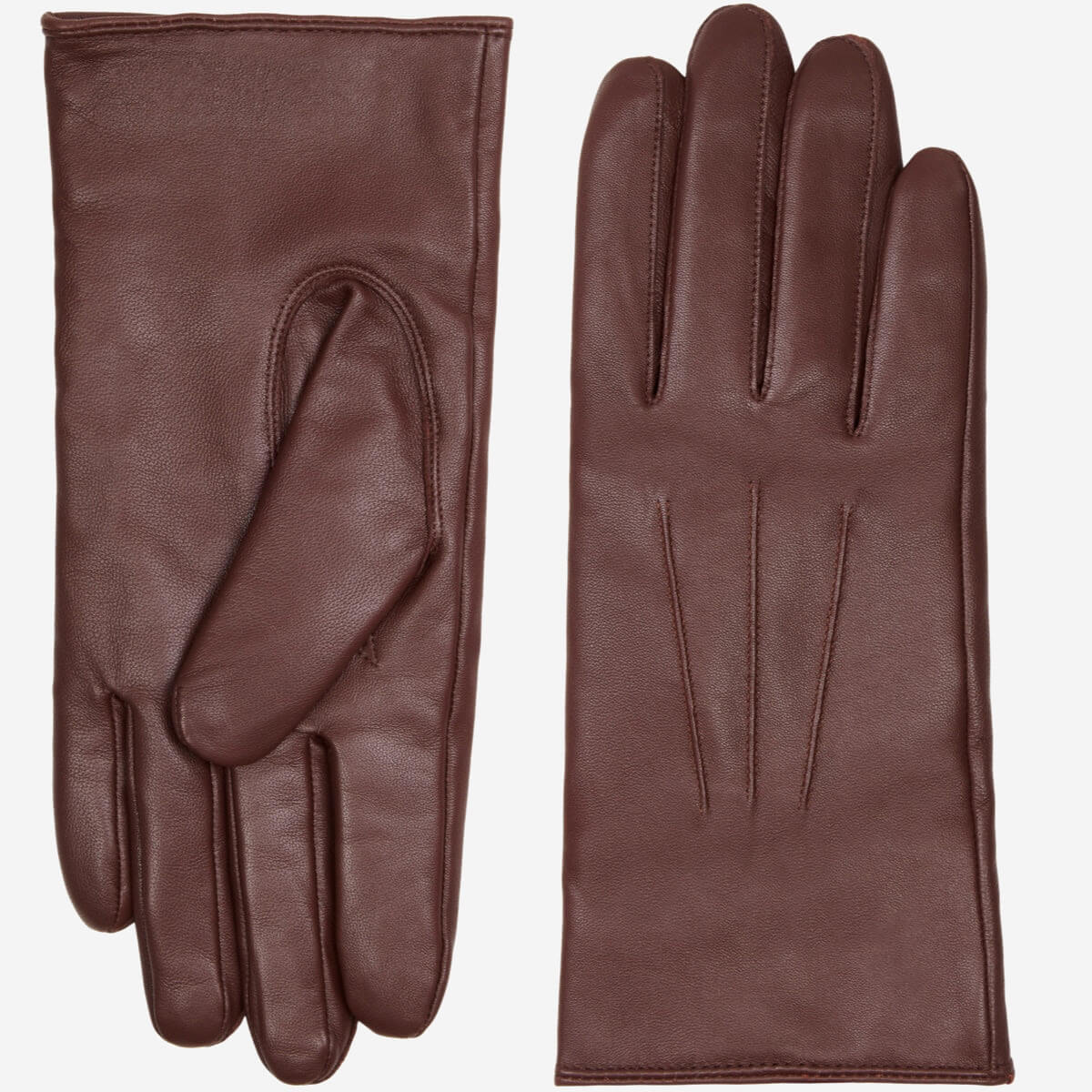 Elijah (brown) – Timeless sheepskin leather gloves with luxurious cashmere lining & touchscreen capability — photo 1 of 8
