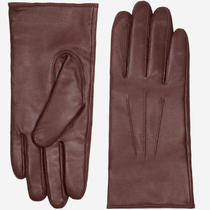 Elijah (brown) – Timeless sheepskin leather gloves with luxurious cashmere lining & touchscreen capability — photo 1 of 8