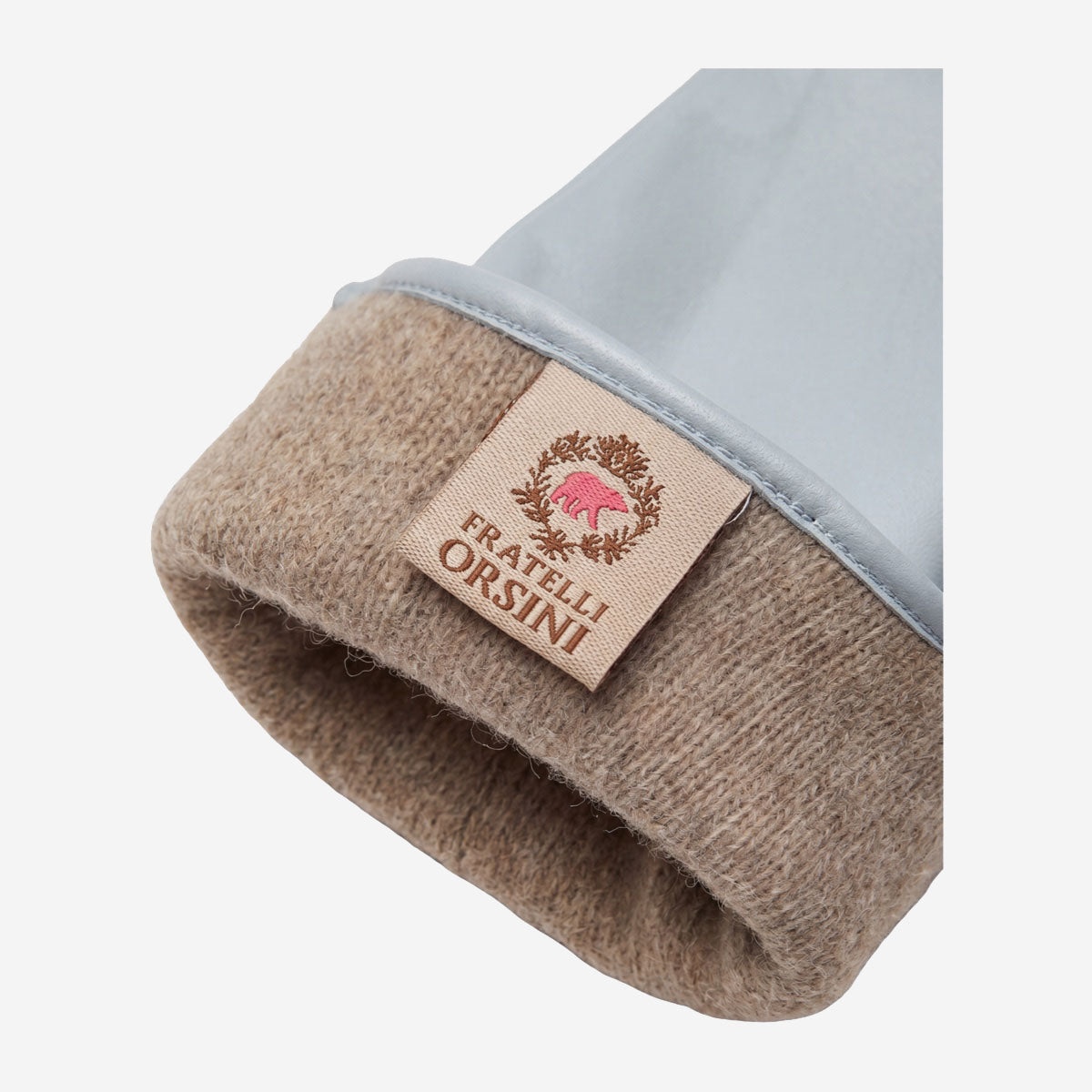 Leonora (sky) - Italian cashmere lined 6-button length leather gloves — photo 8 of 10