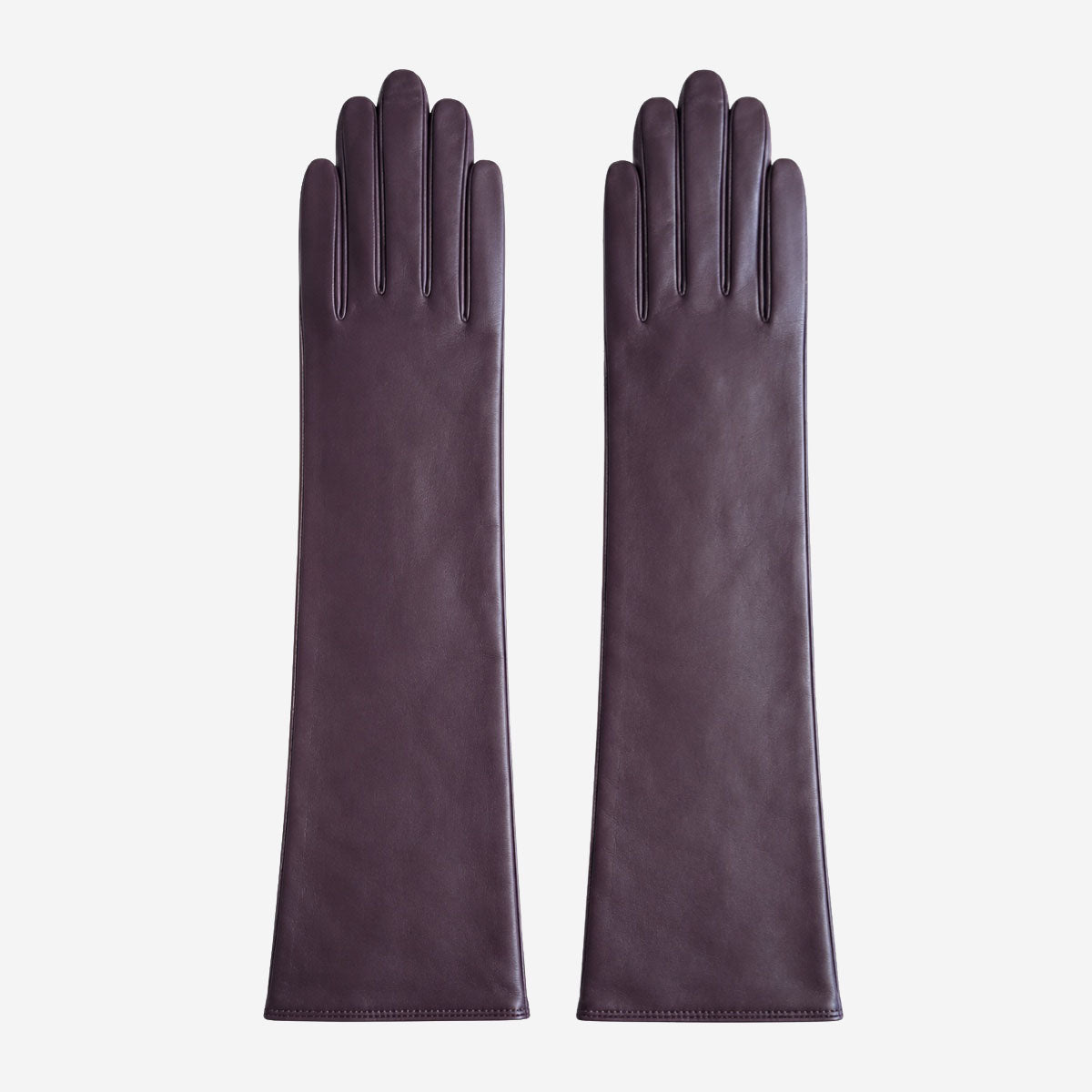 Leonora (dark brown) - Italian "8 button length" cashmere lined leather gloves — photo 1 of 10