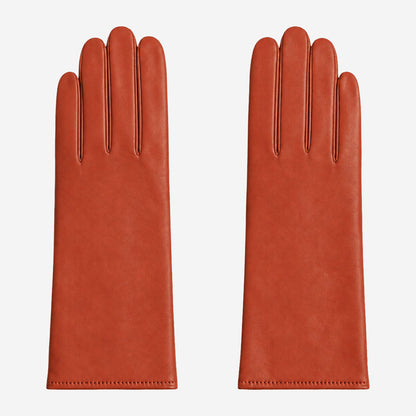 FC04 (cognac) - Women's Italian cashmere lined leather gloves — photo 1 of 10
