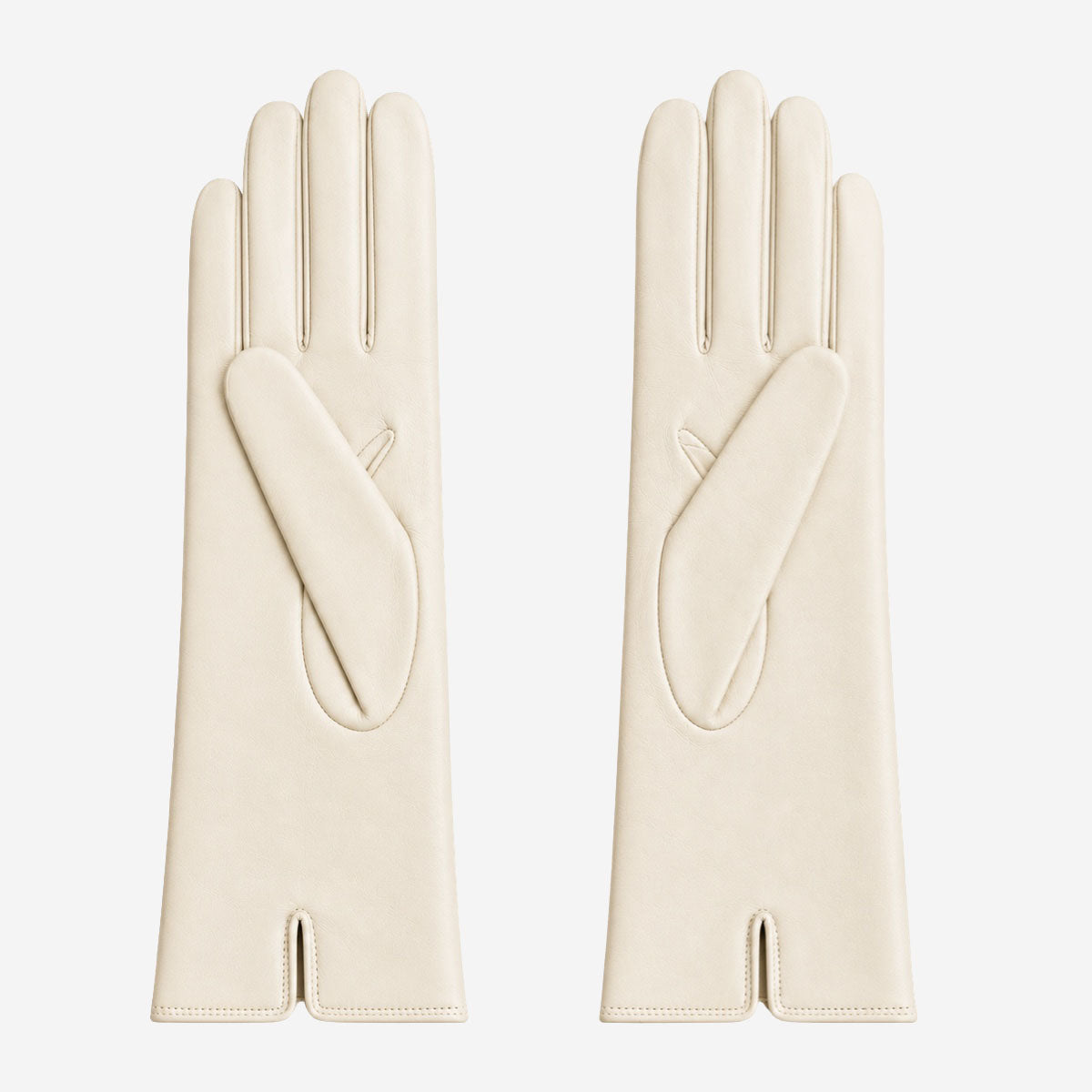 FC04 (cream) - Women's Italian cashmere lined leather gloves — photo 2 of 10