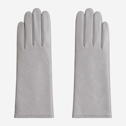 FC04 (grey) - Women's Italian cashmere lined leather gloves — photo 1 of 10
