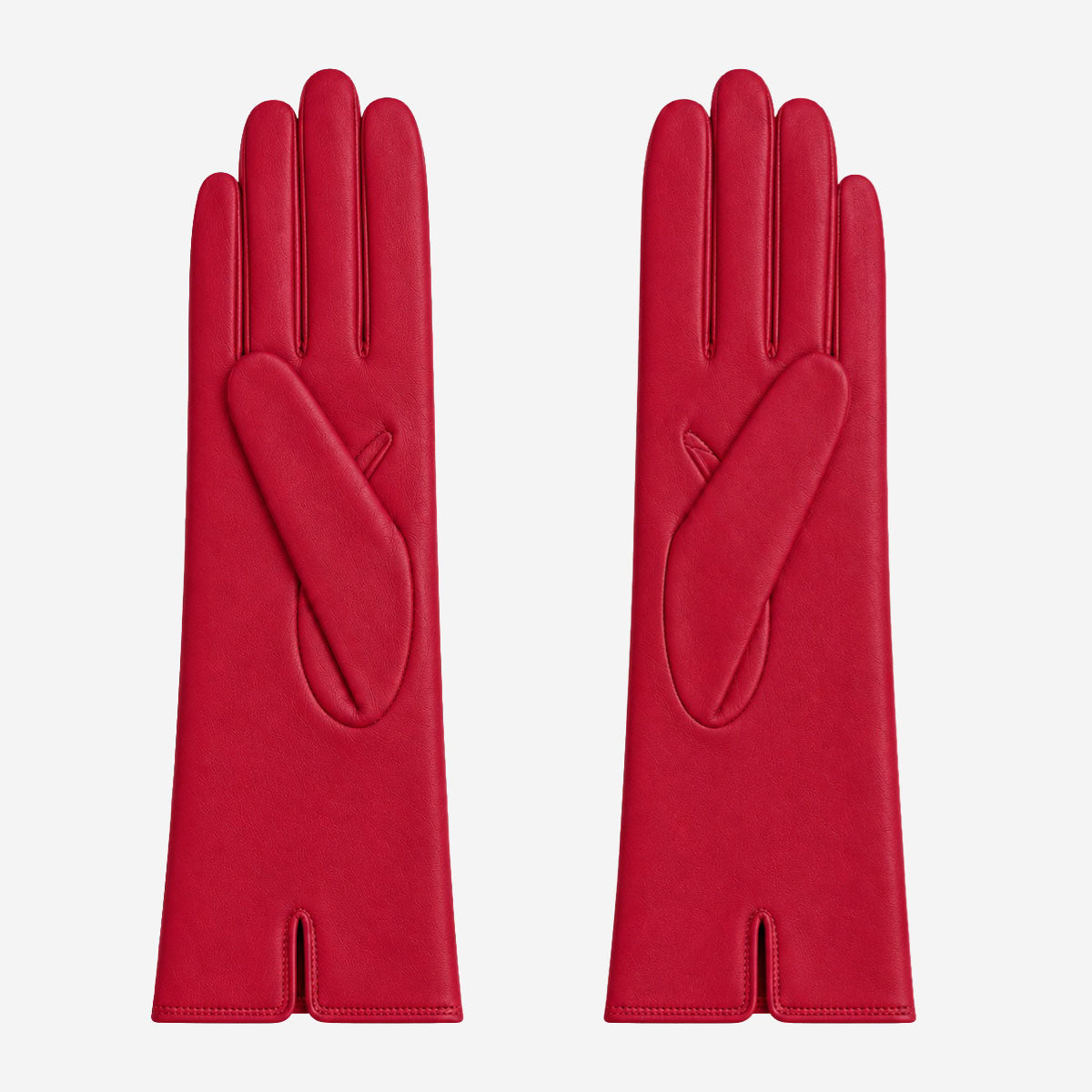 FC04 (deep red) - Women's Italian cashmere lined leather gloves — photo 2 of 10