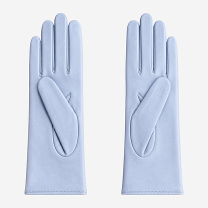 FC04 (sky) - Women's Italian cashmere lined leather gloves — photo 2 of 10