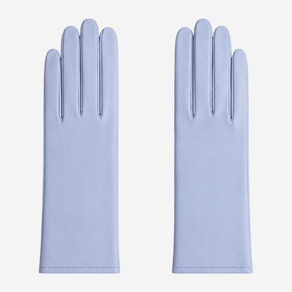 Leonora (sky) - Italian cashmere lined 6-button length leather gloves — photo 1 of 10