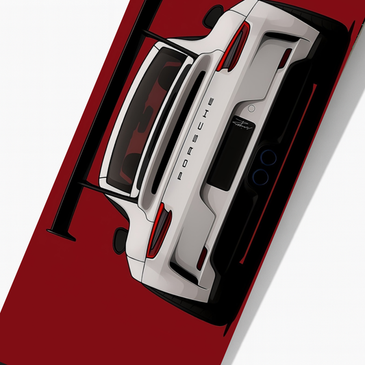 Red Porsche GT3 Rear View