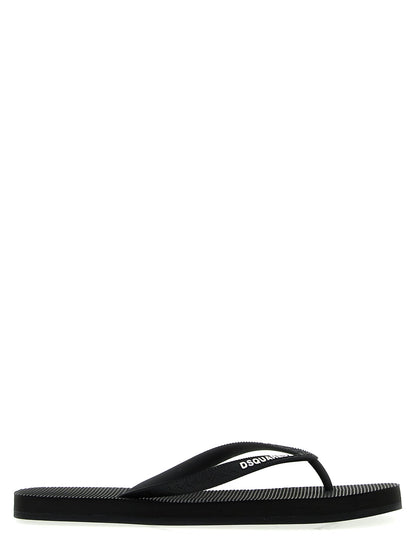 Dsquared2 Logo Thong Sandals